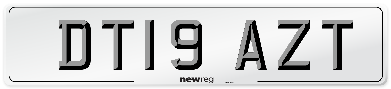 DT19 AZT Number Plate from New Reg